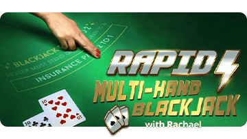 Rapid Multi Hand Blackjack with Rachael thumbnail